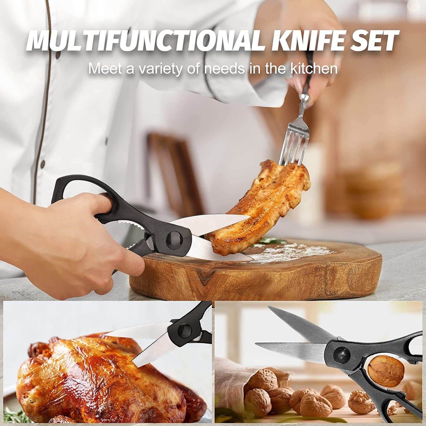 18 Piece Kitchen Knife Set