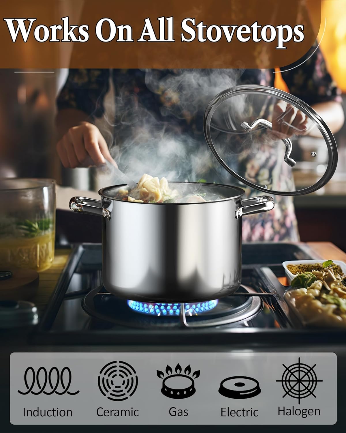 7 Set Stainless Steel Pots