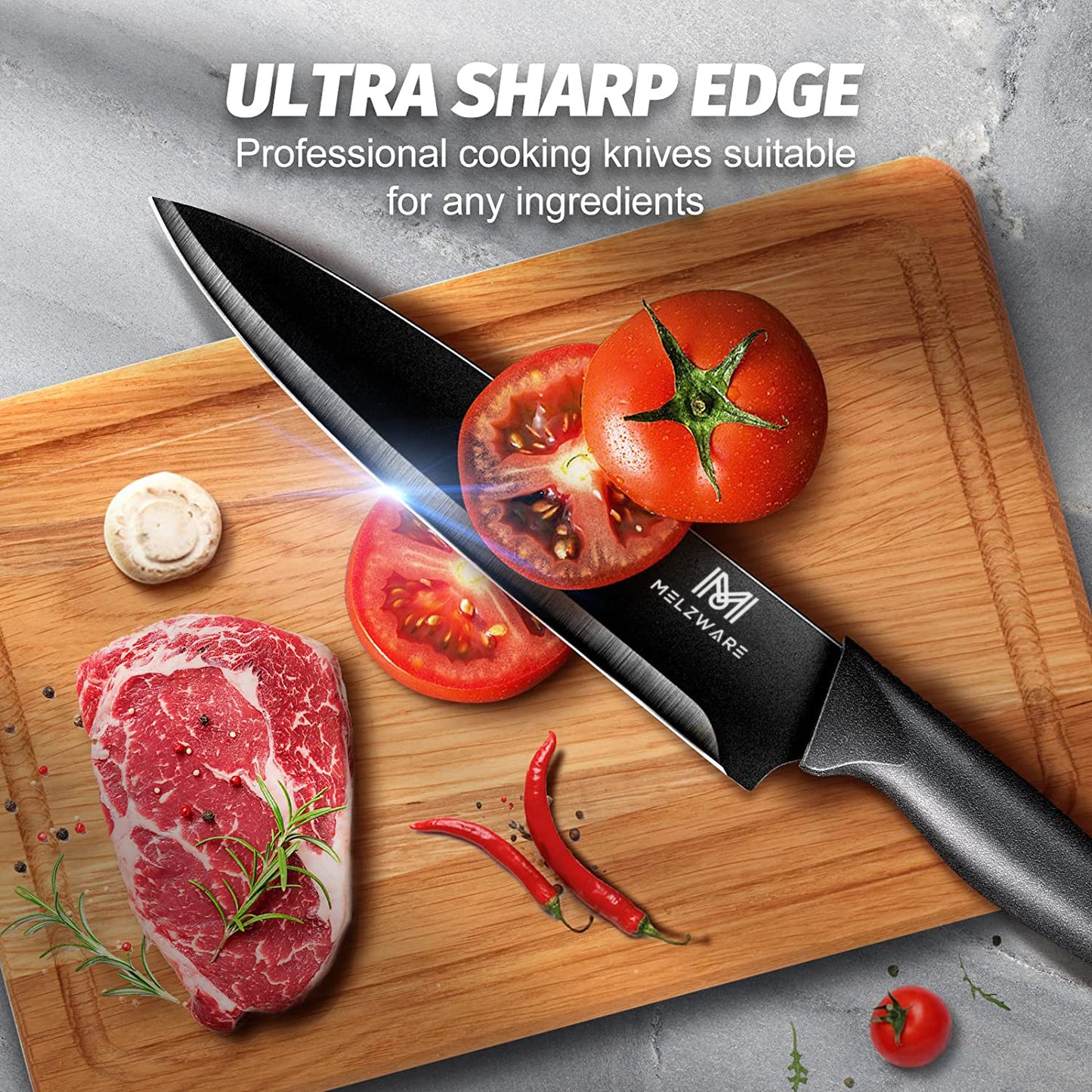 18 Piece Kitchen Knife Set