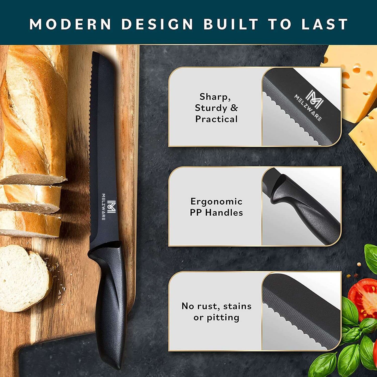 18 Piece Kitchen Knife Set
