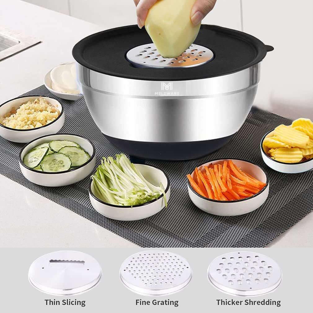 15 Piece Stainless Steel Mixing Bowls