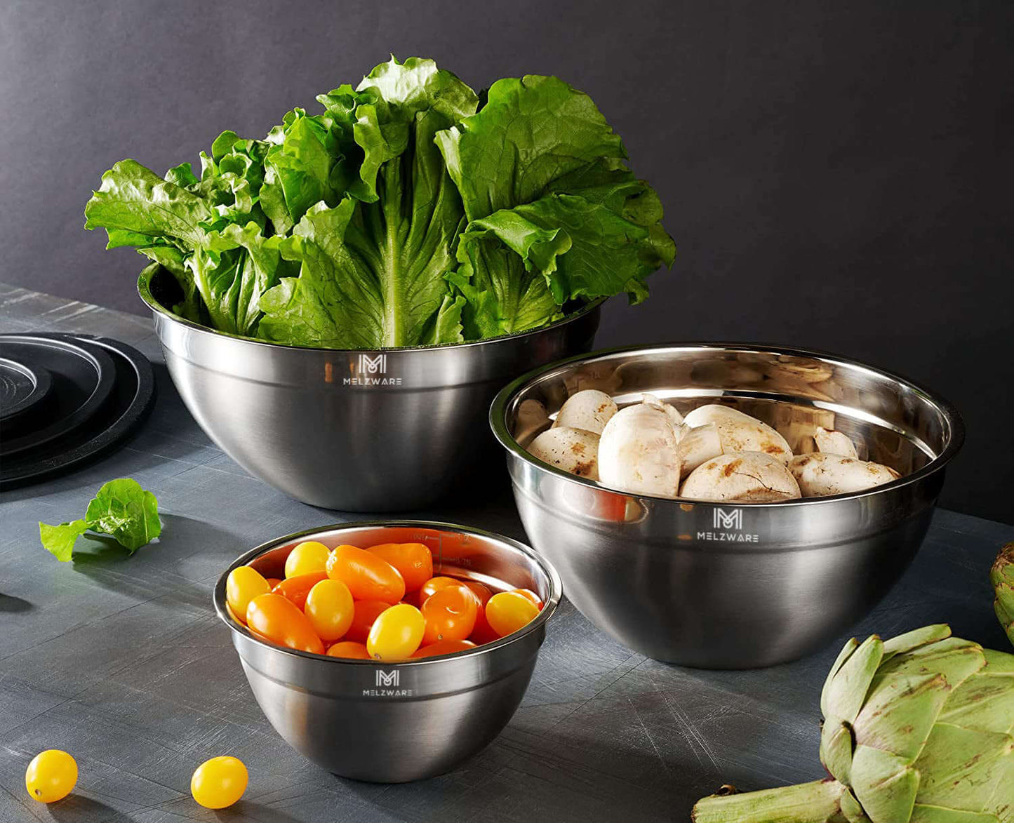 15 Piece Stainless Steel Mixing Bowls