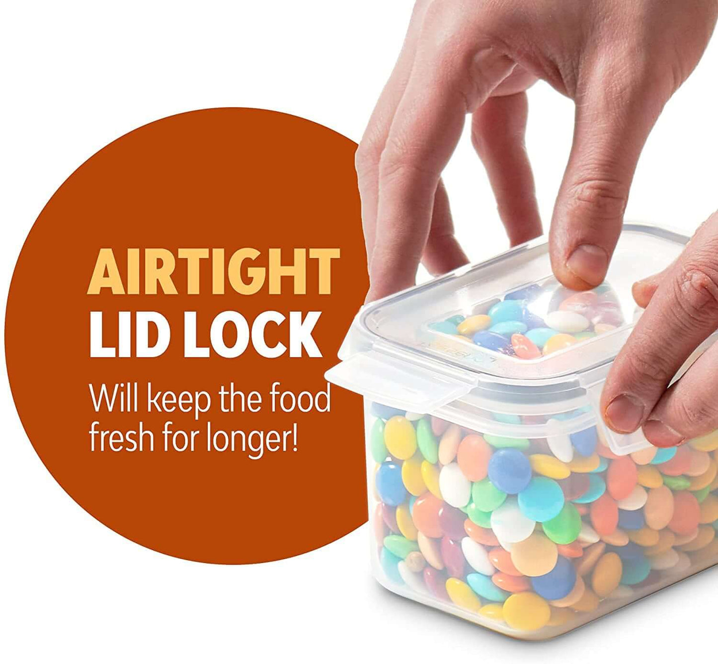 Melzware - Airtight Food Storage Container Set (14 Pieces). - Melzware
