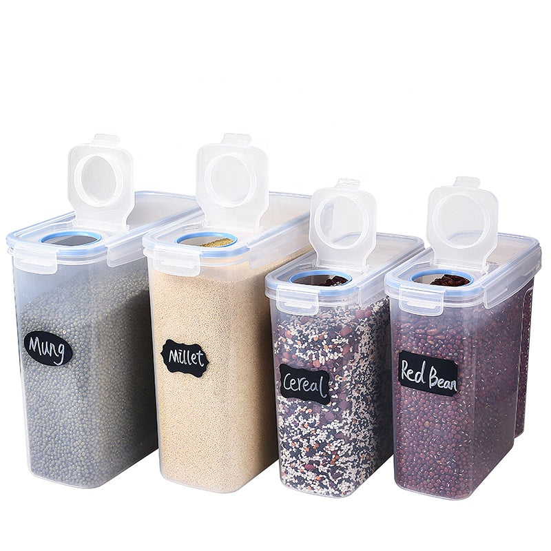 Melzware - Airtight Cereal Containers Storage Set (4 Piece) - Melzware