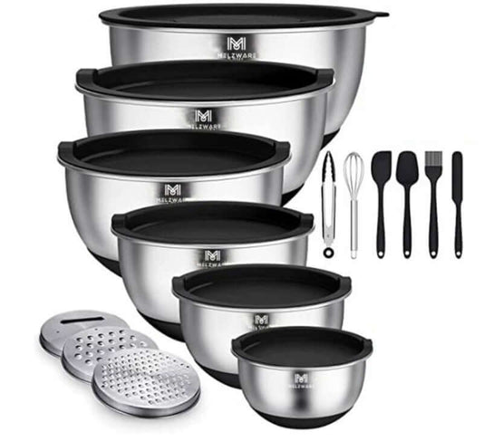 15 Piece Stainless Steel Mixing Bowls