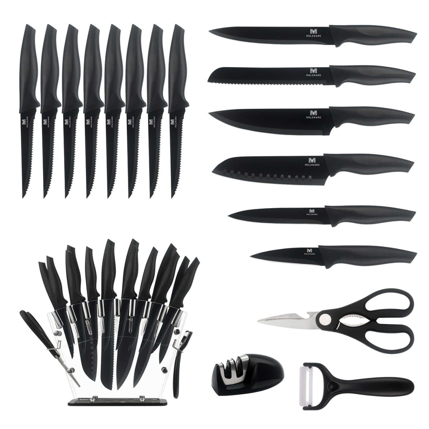 18 Piece Kitchen Knife Set