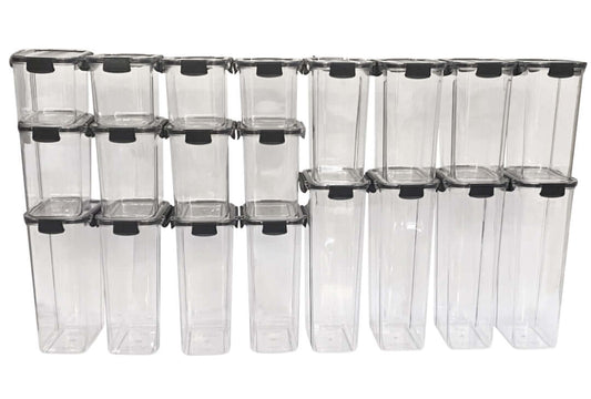 20 Piece Clear Airtight Pasta Storage Container