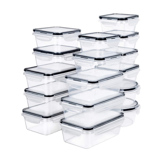 16 Piece Airtight Plastic Meal Prep/Storage Containes