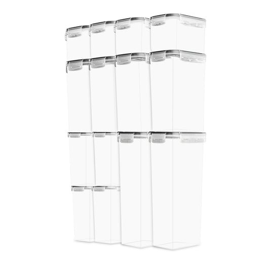 Melzware - Airtight Food Storage Container Set (14 Pieces). - Melzware